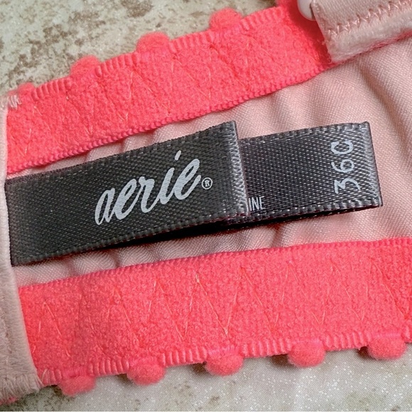 Aerie Limited Edition Flower Power Padded Push Up Bra 36C 💚 - Picture 5 of 10